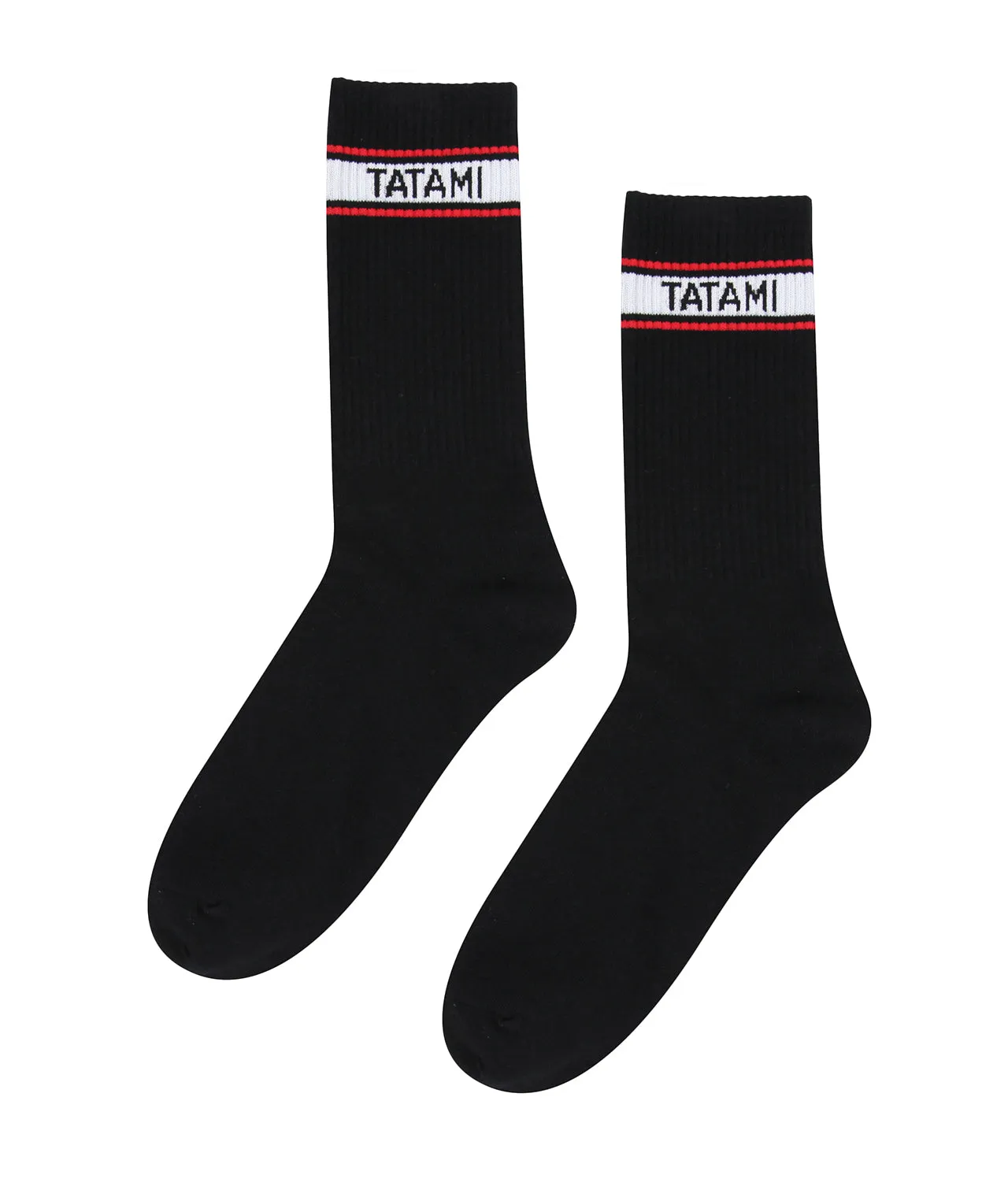 Tatami Crew Socks (2 Pack) - Black