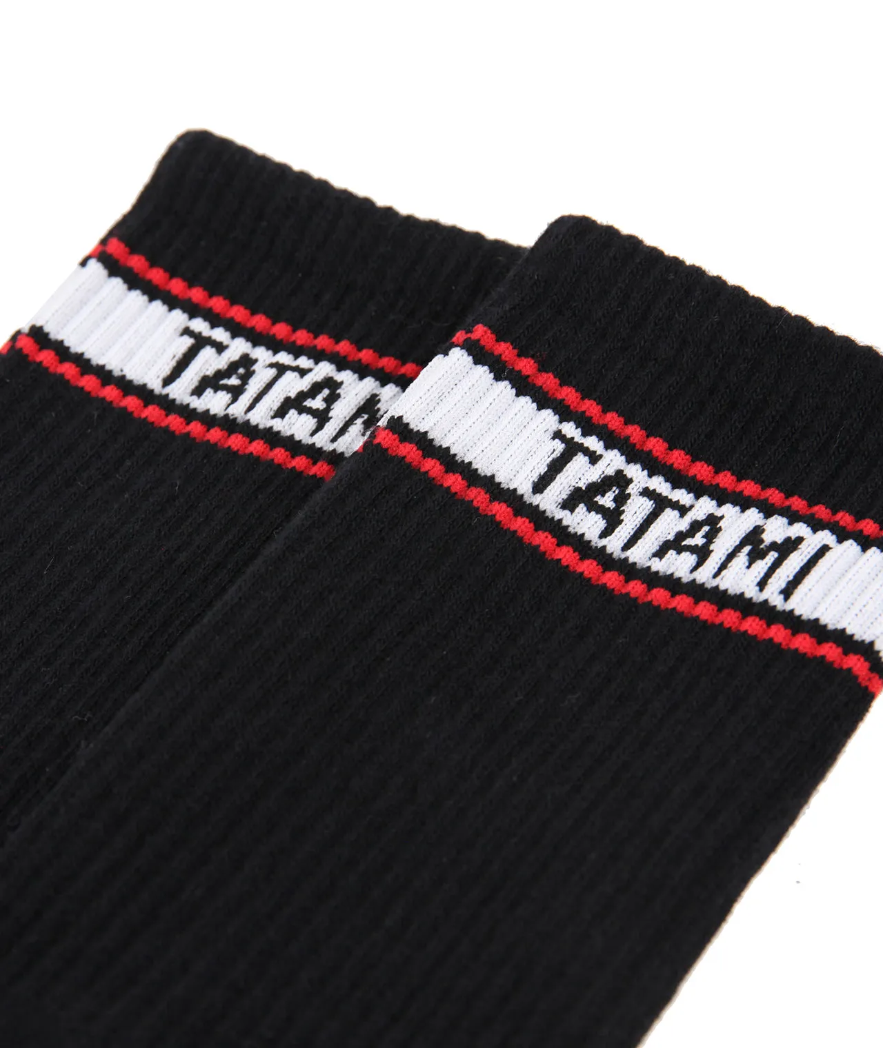 Tatami Crew Socks (2 Pack) - Black