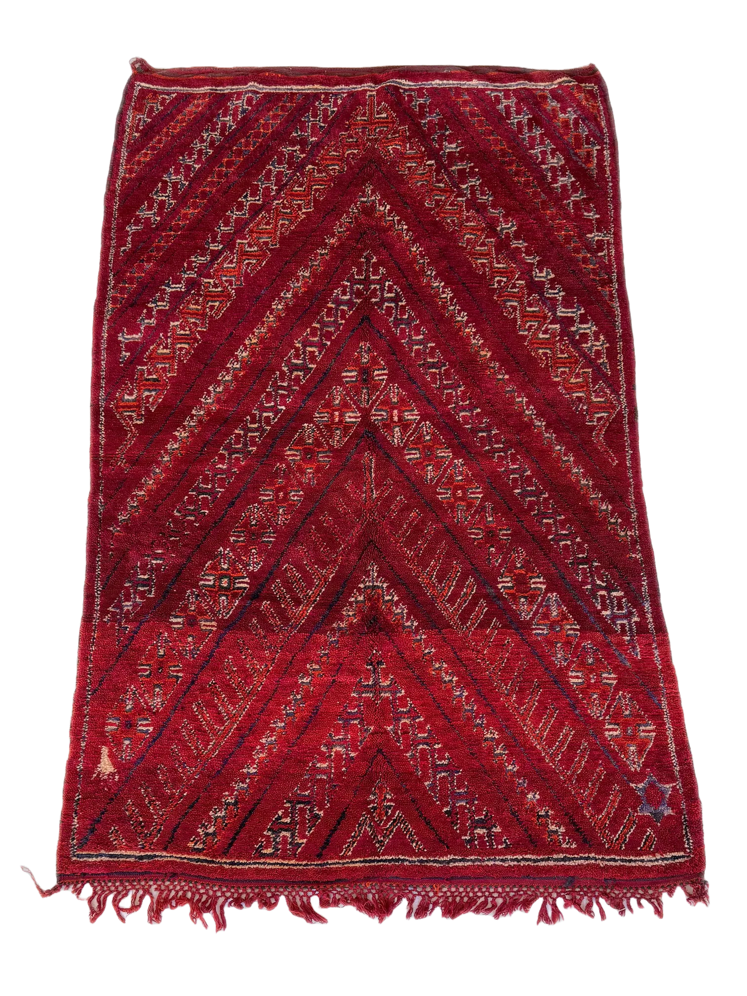 Timahdite's Maroon Vintage Beni M’Guild