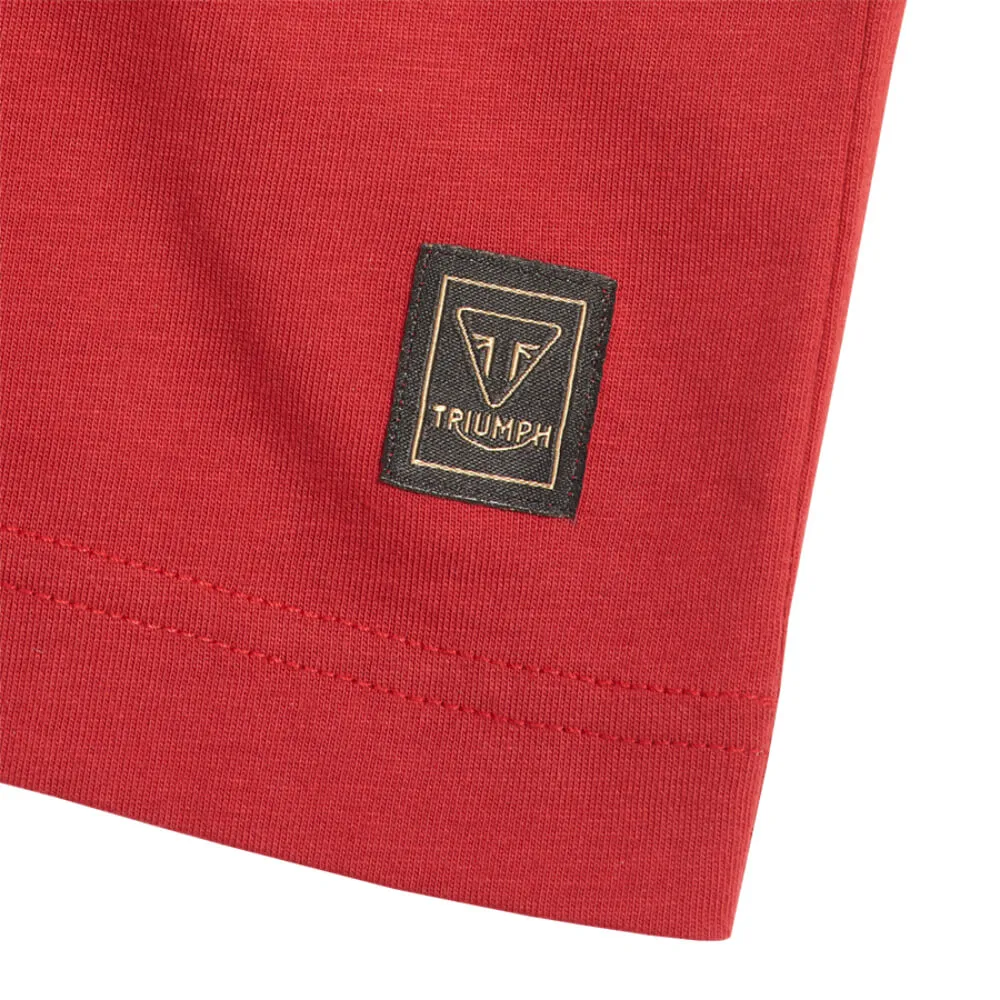 Triumph Burnham T-Shirt Red / Bone