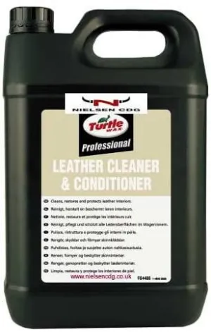Turtle Wax Pro Car Leather Cleaner & Conditioner, 5L - Revitalize Your Leather Interior