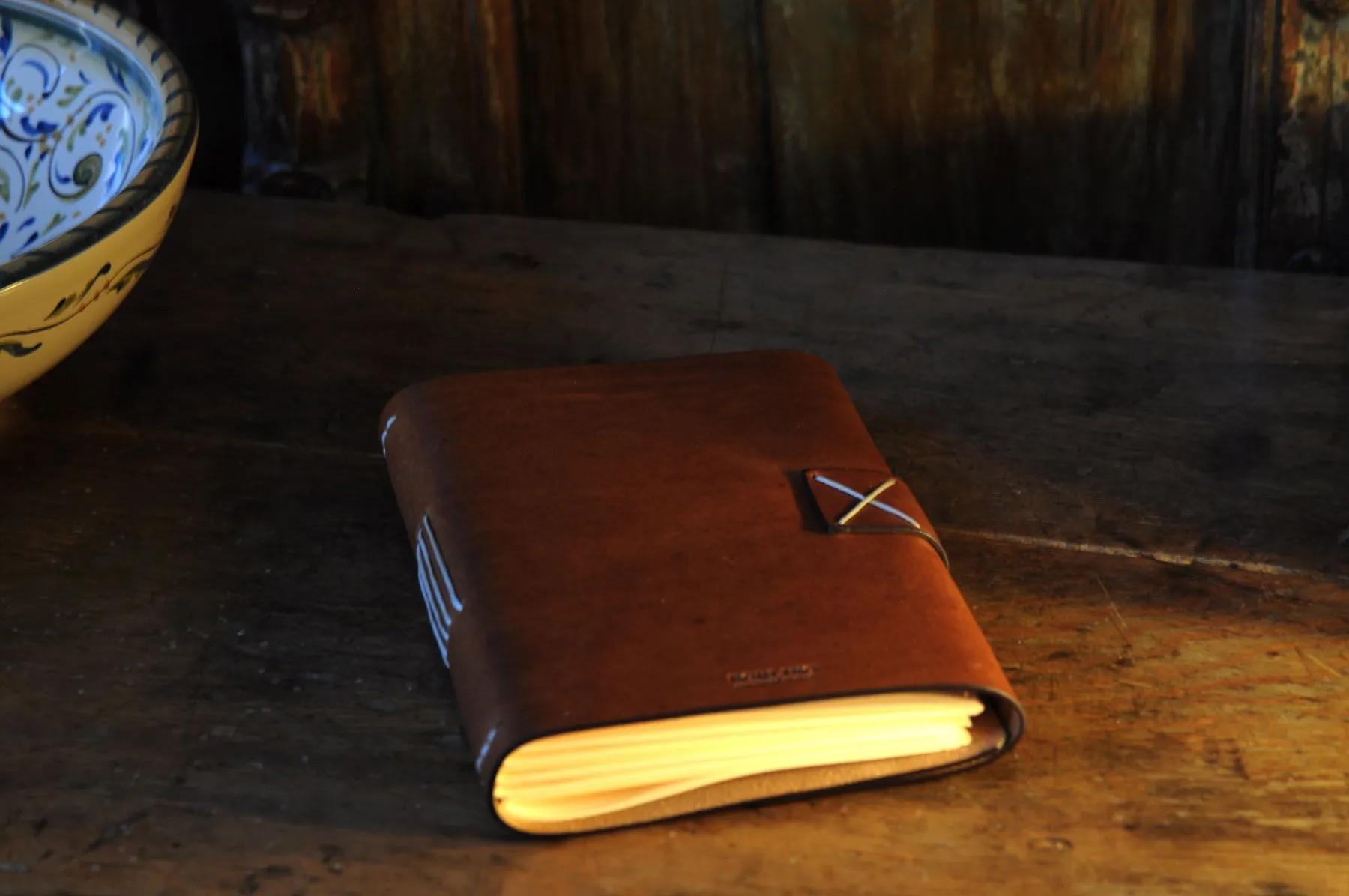Vachetta Italian Leather Handmade Snap-Close Journal - Terra