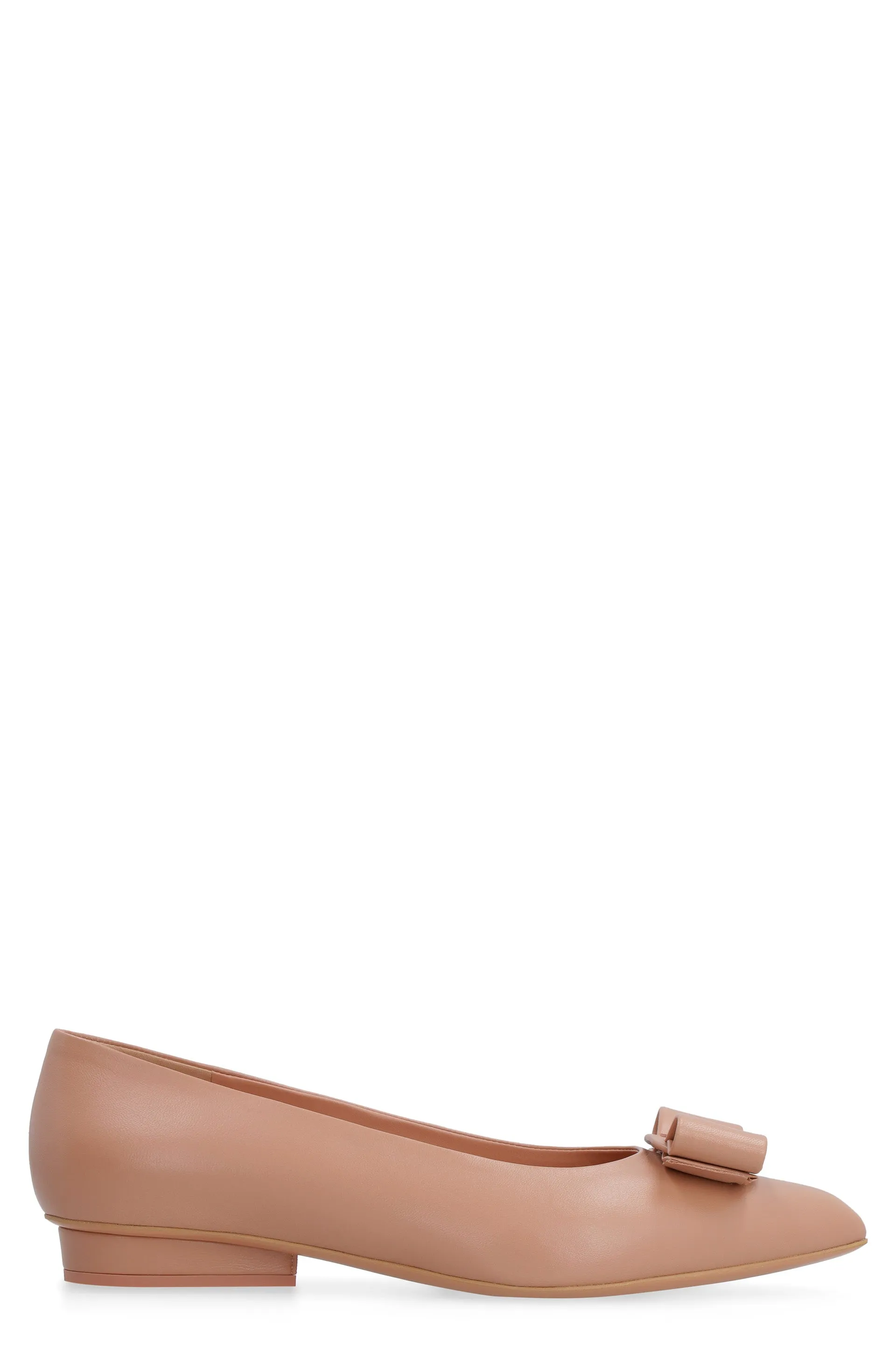 Viva leather ballet flats with logo