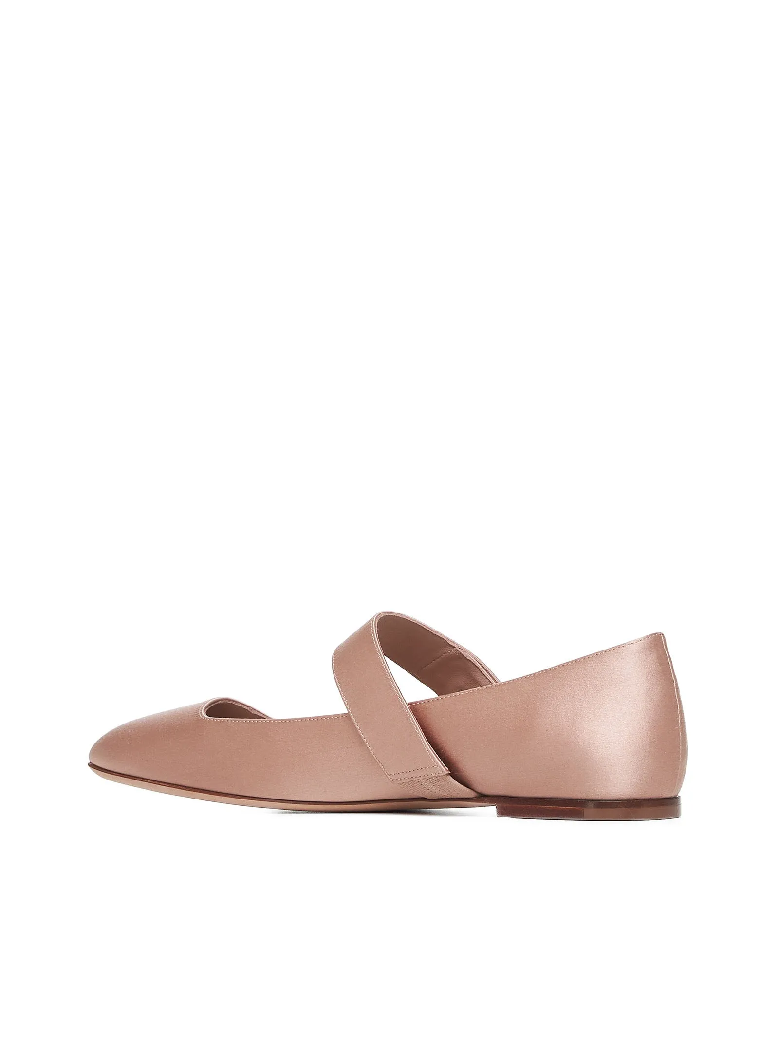 VLogo Locker satin ballet flats