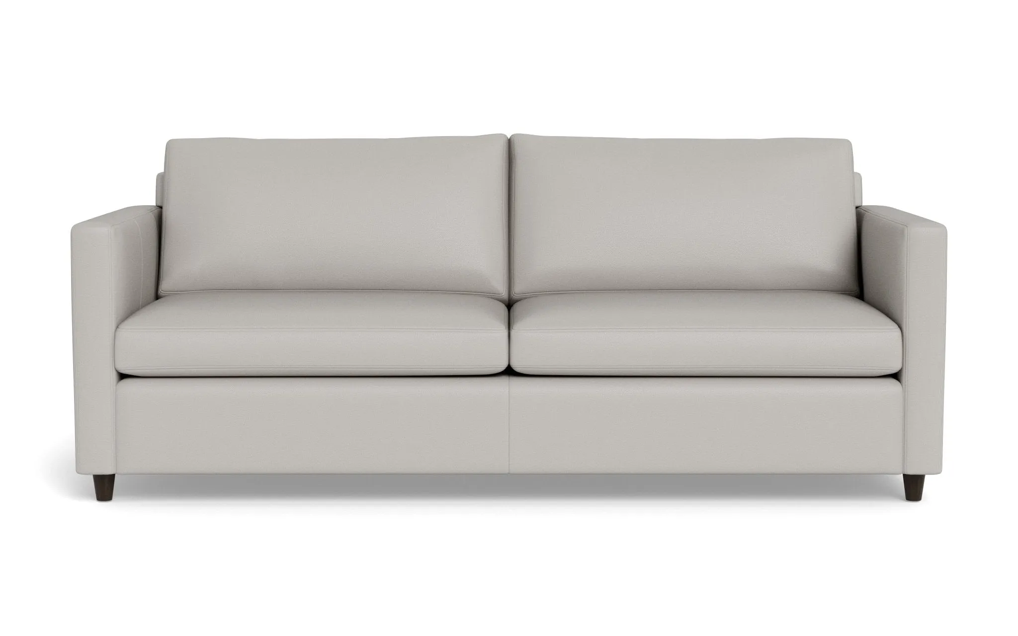 Wallace Leather Untufted 74" Queen Sleeper Sofa