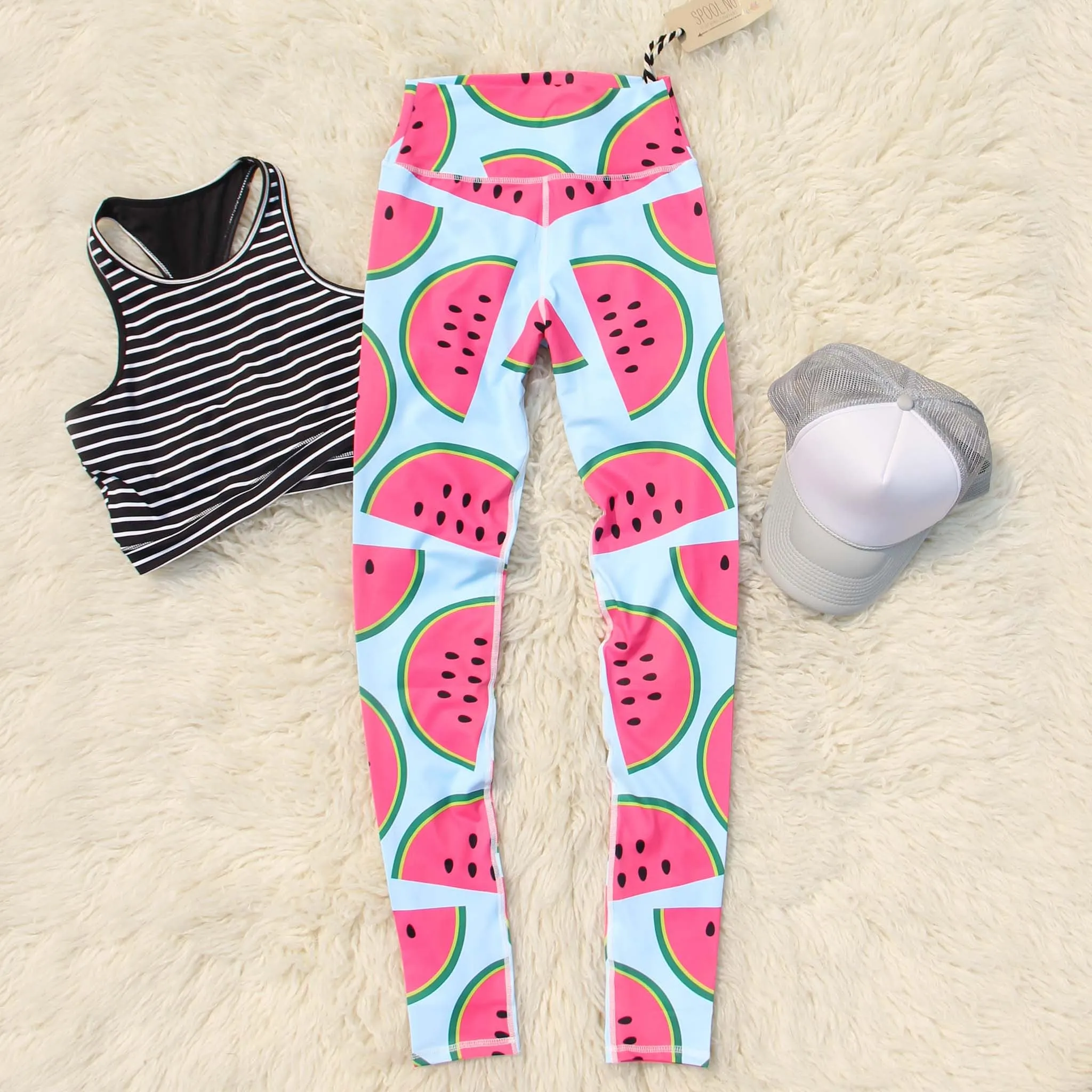 Watermelon Stretch Yoga Pants
