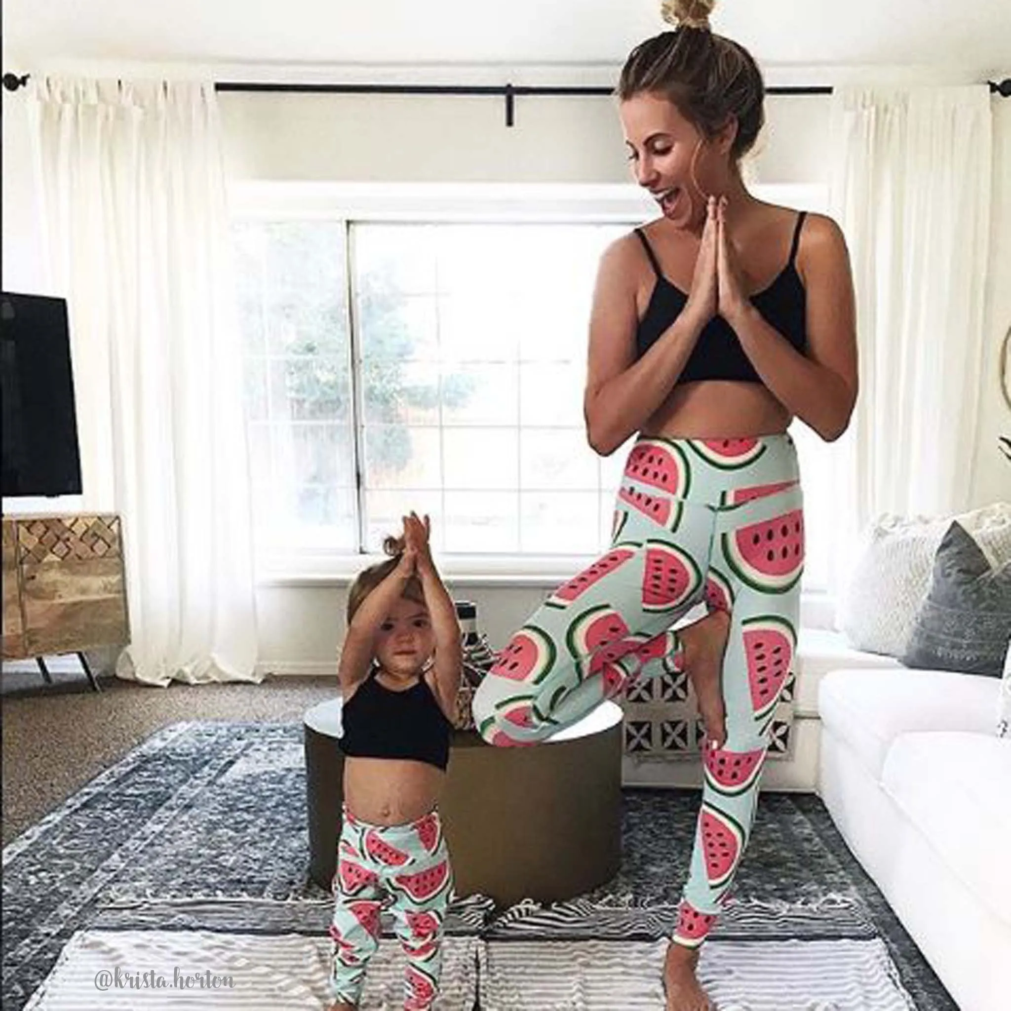 Watermelon Stretch Yoga Pants