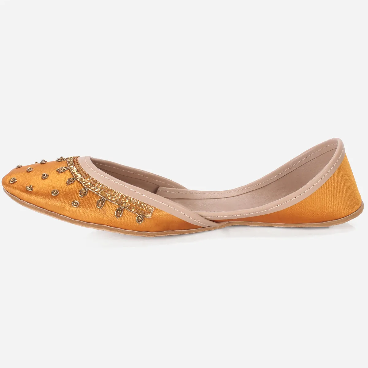 Women "ACHIM" Leather Embellished Khussa