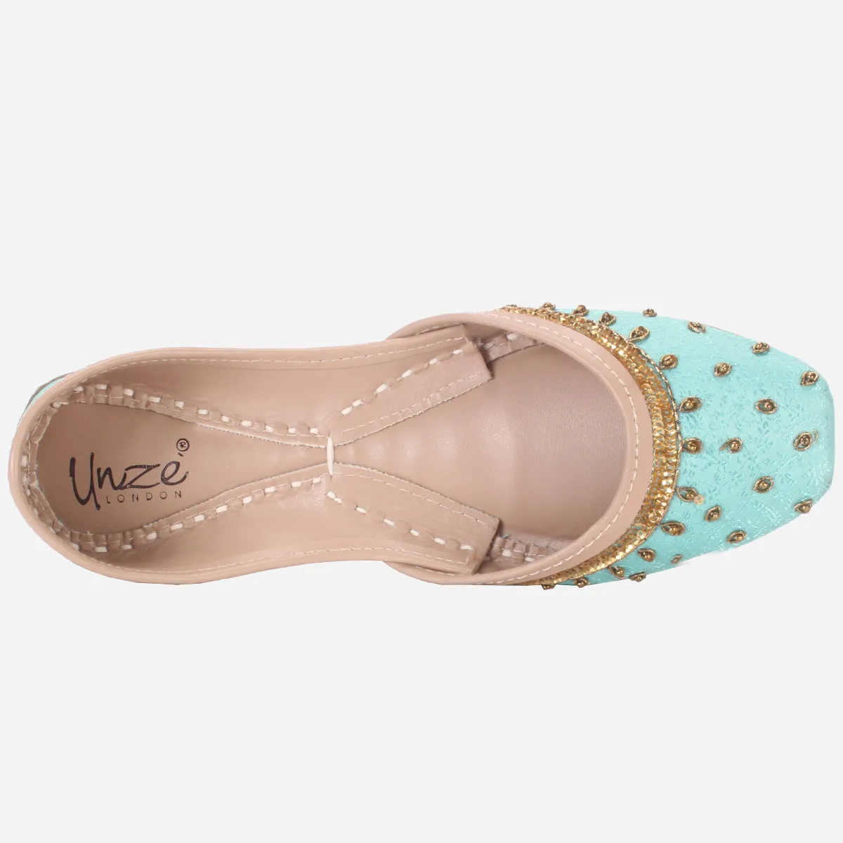 Women "ACHIM" Leather Embellished Khussa