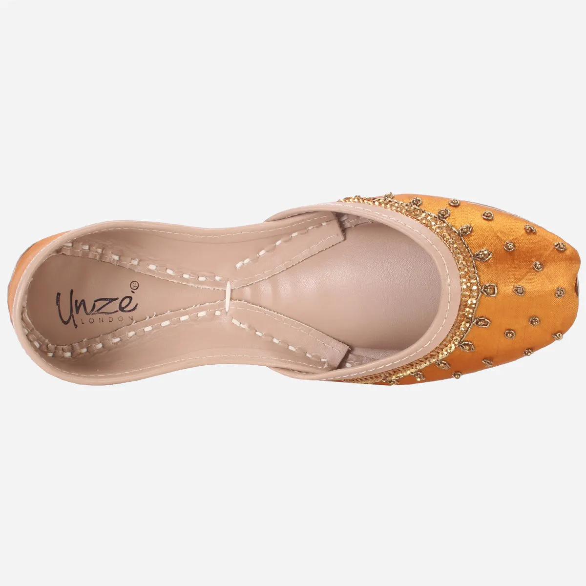 Women "ACHIM" Leather Embellished Khussa