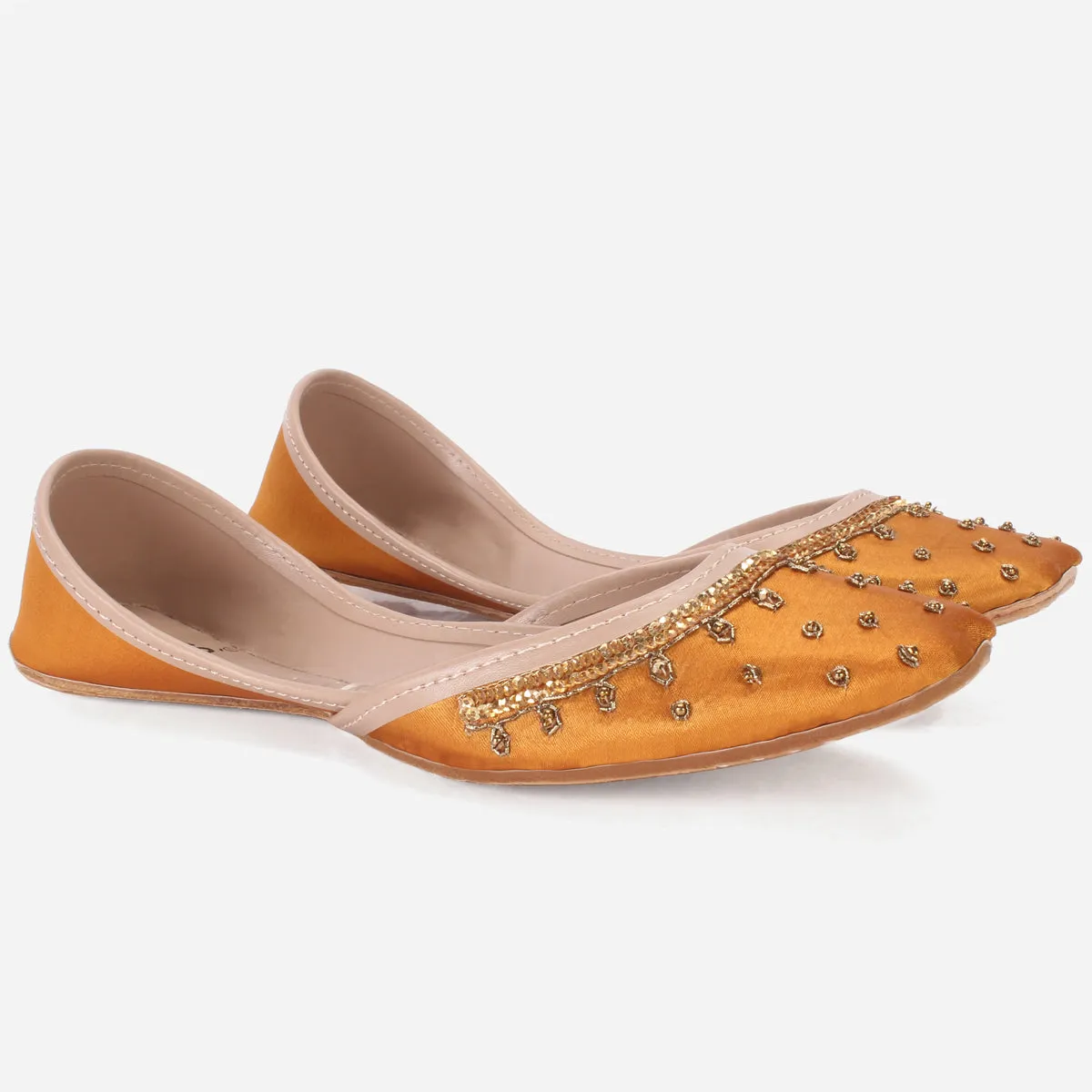 Women "ACHIM" Leather Embellished Khussa