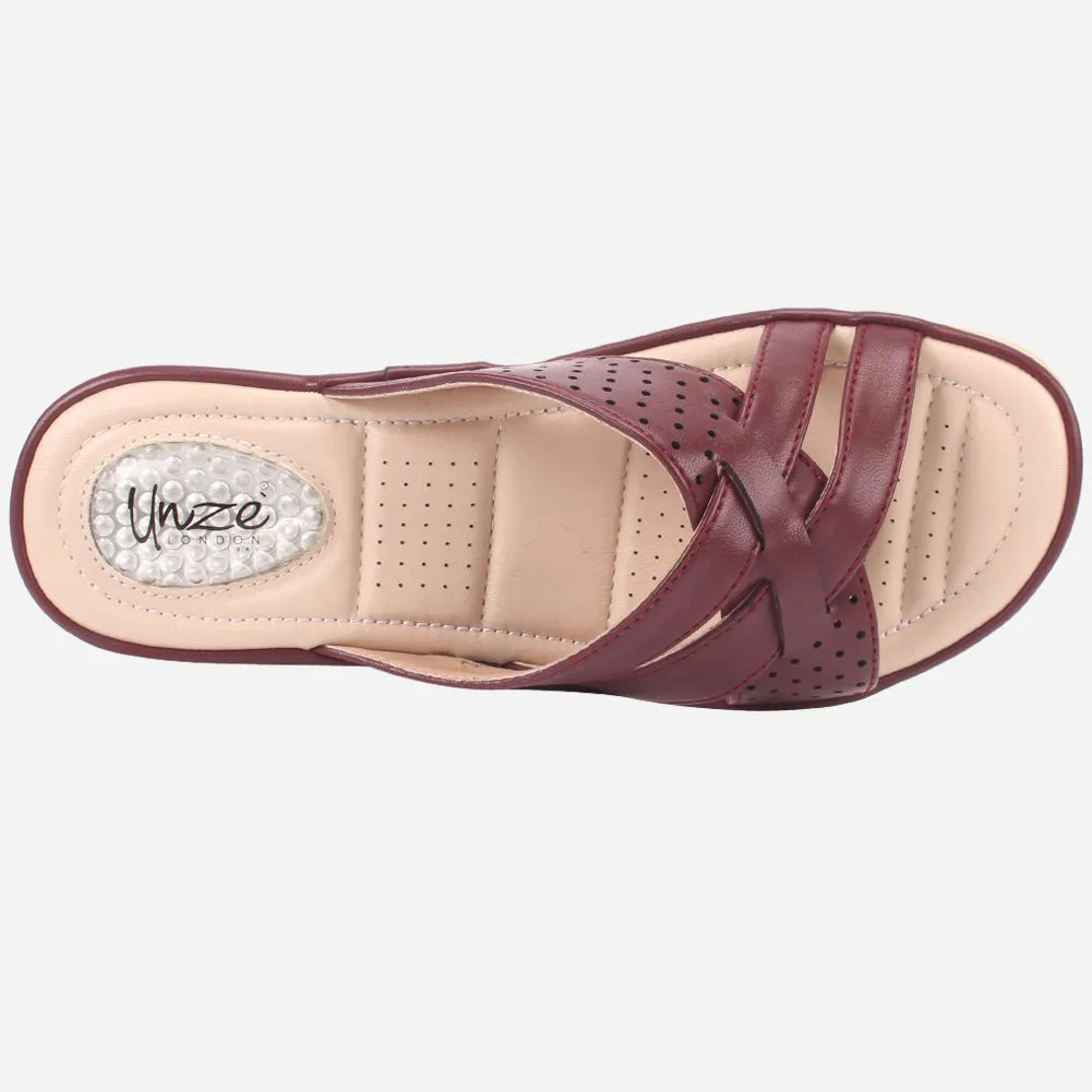 Women "KEICH" Comfort Strappy Slippers