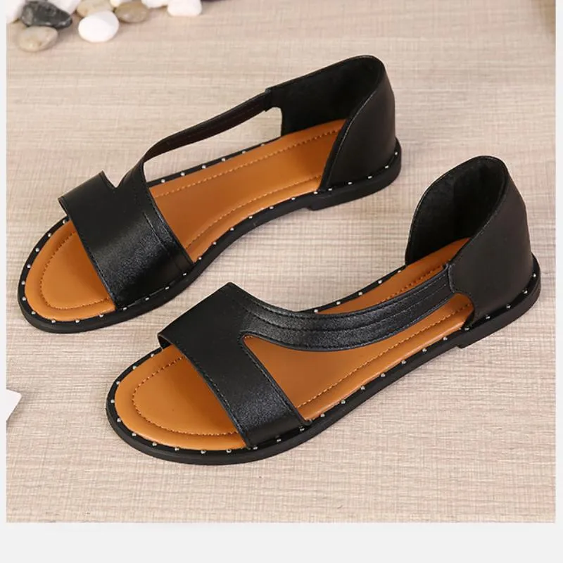 Women’s Flat Slippers – Open Toe – Slip-On – Cushioned Sole – Everyday Summer Comfort