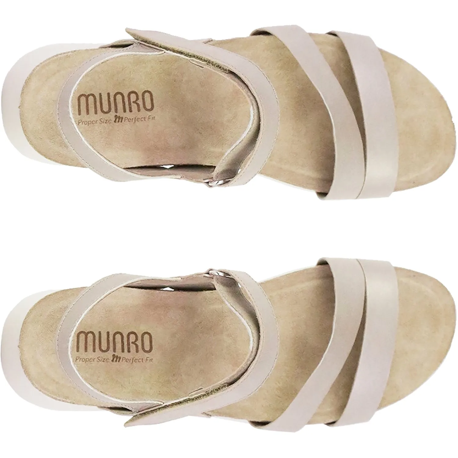 Women's Munro Juniper Taupe Metallic Leather