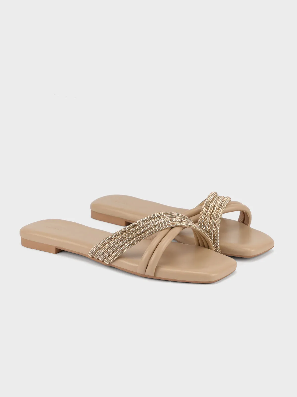 Womens "CELLA" Crossover Stylish Slippers