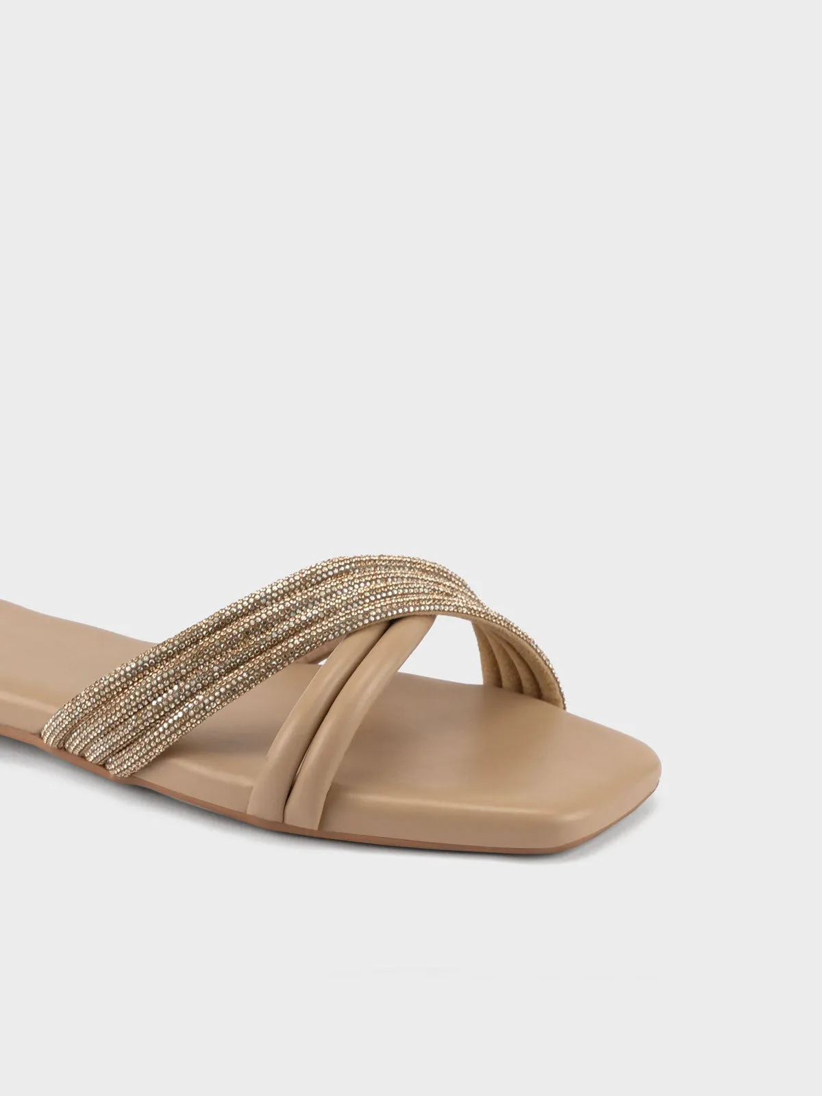 Womens "CELLA" Crossover Stylish Slippers