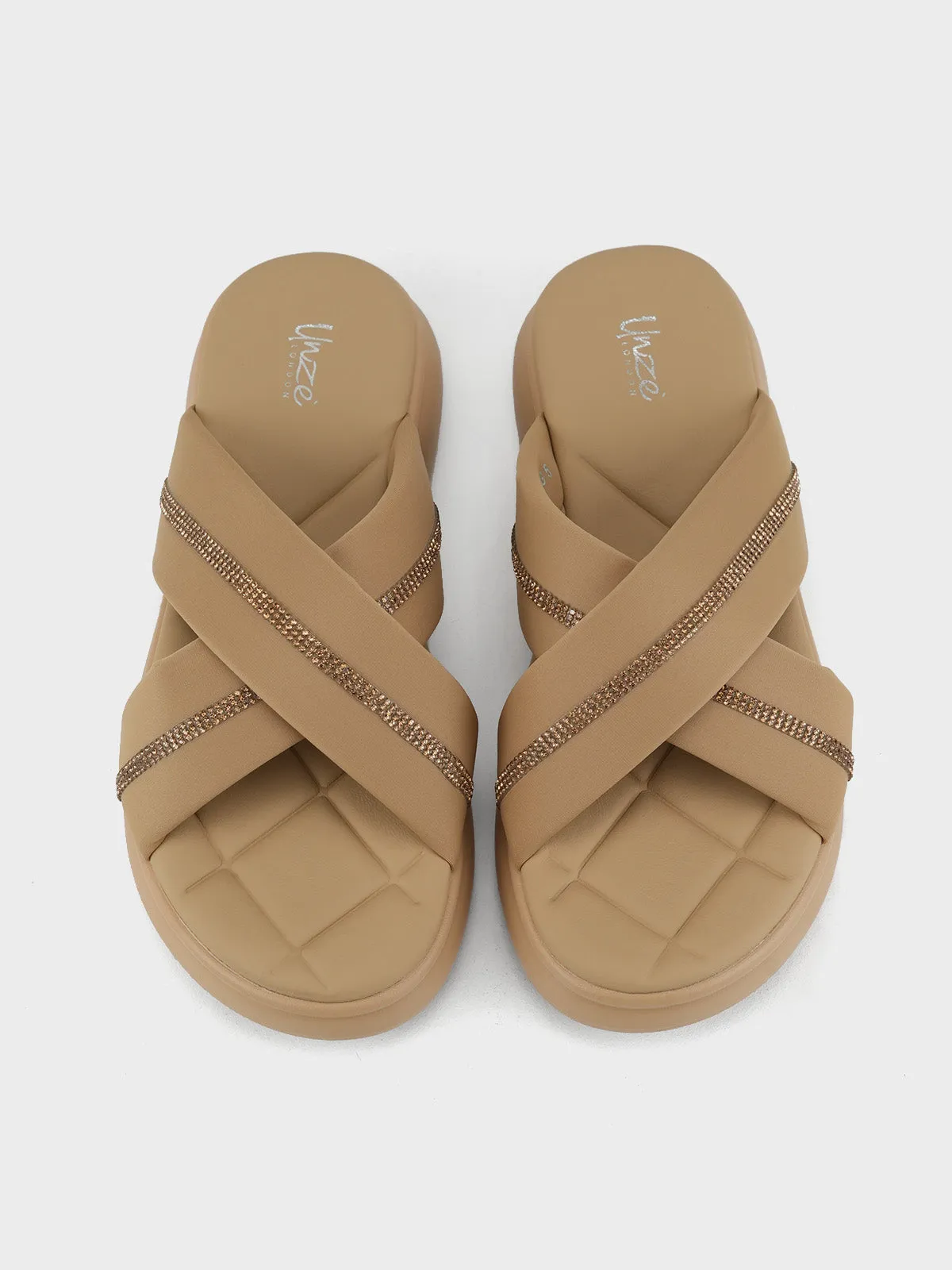 Womens "KEAWE" Crossover Casual Slippers