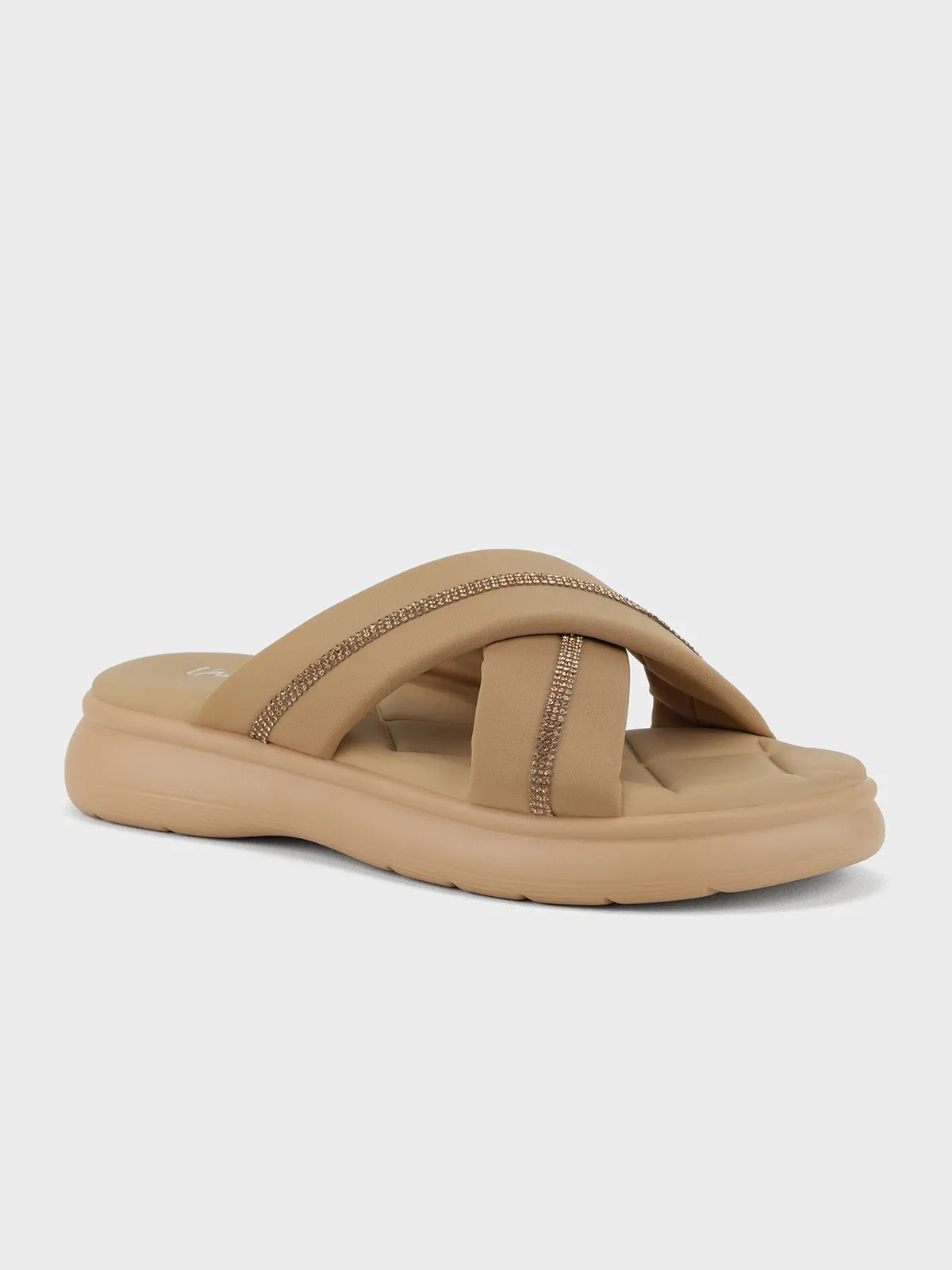 Womens "KEAWE" Crossover Casual Slippers