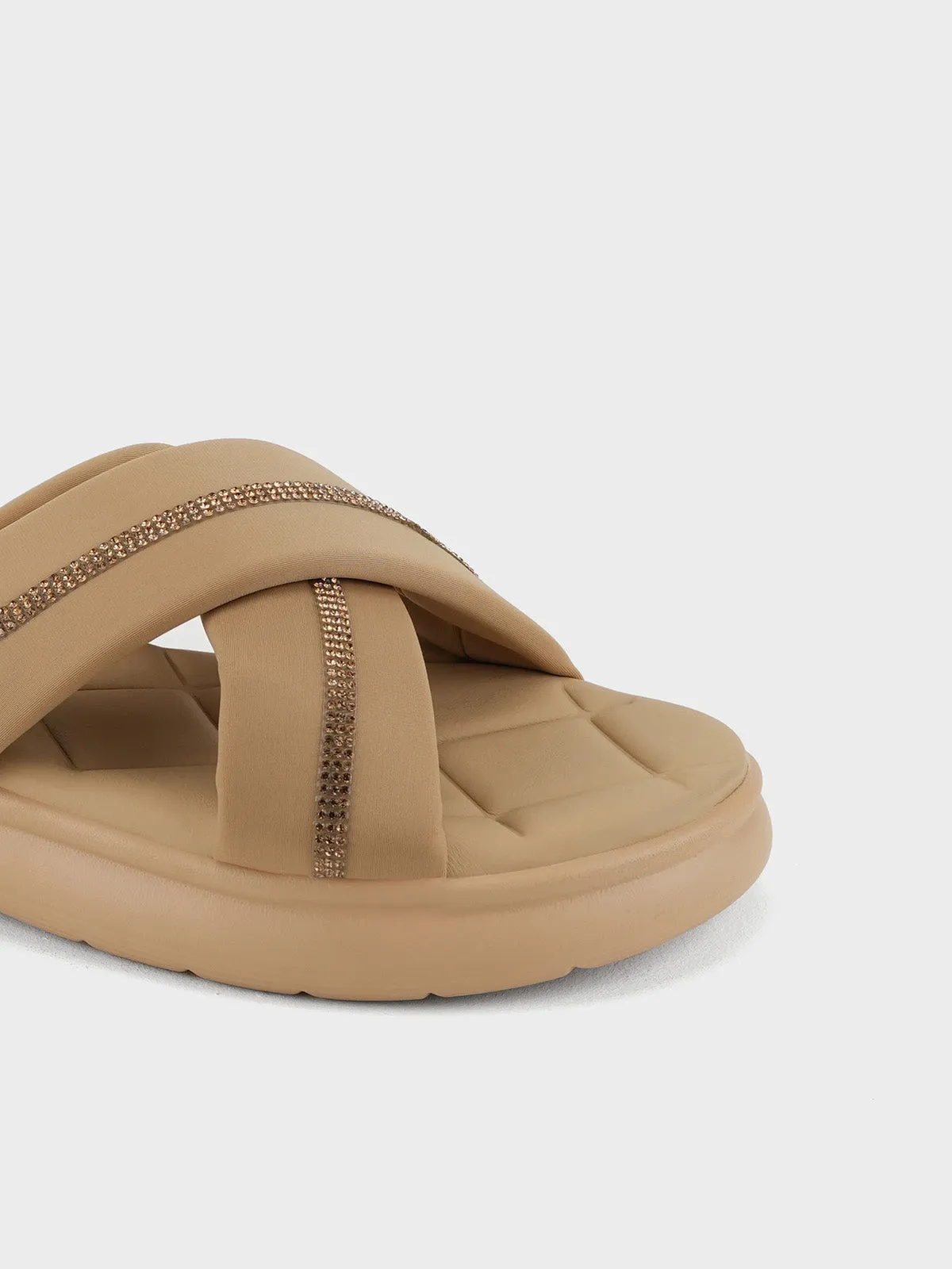 Womens "KEAWE" Crossover Casual Slippers