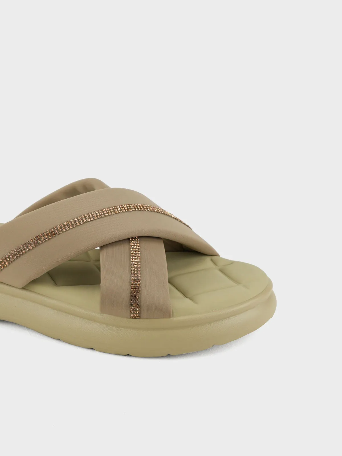 Womens "KEAWE" Crossover Casual Slippers