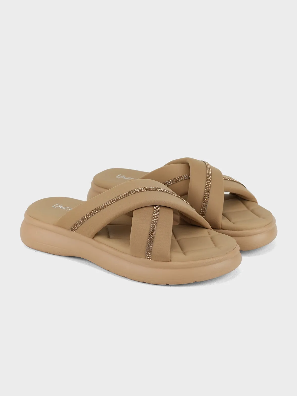 Womens "KEAWE" Crossover Casual Slippers