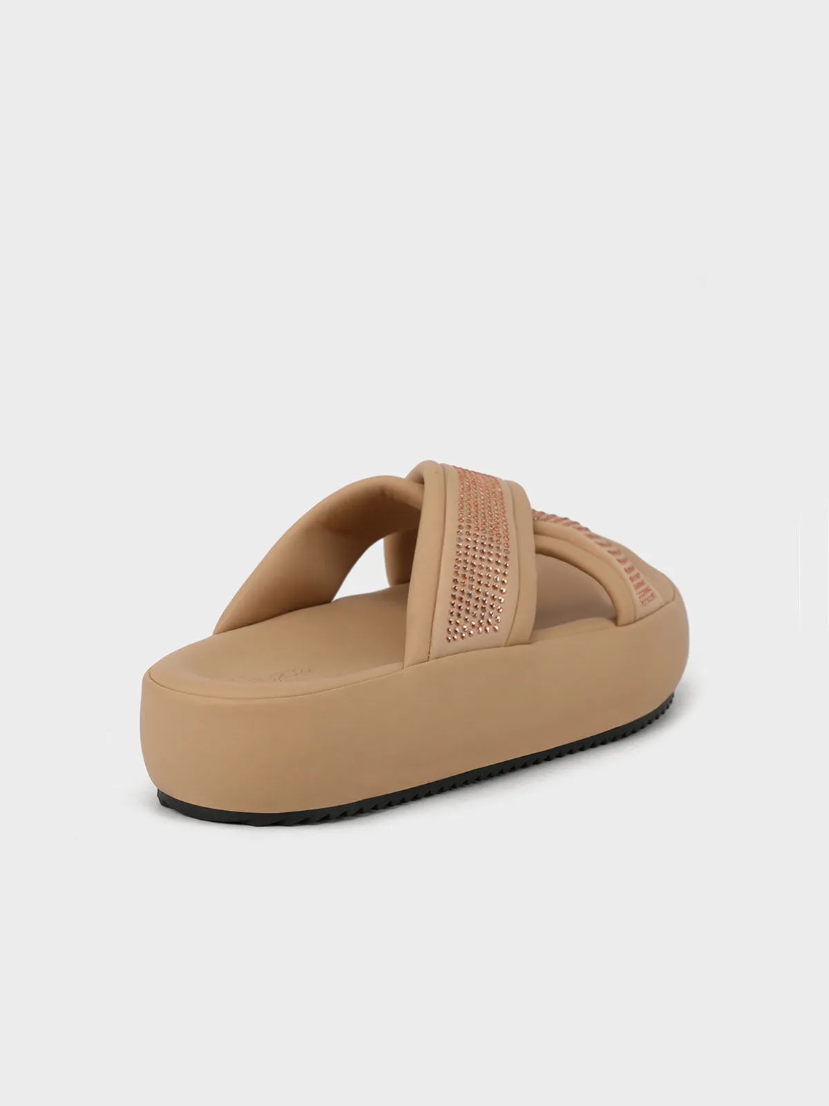 Womens "LUCIO" Crossover Casual Slippers