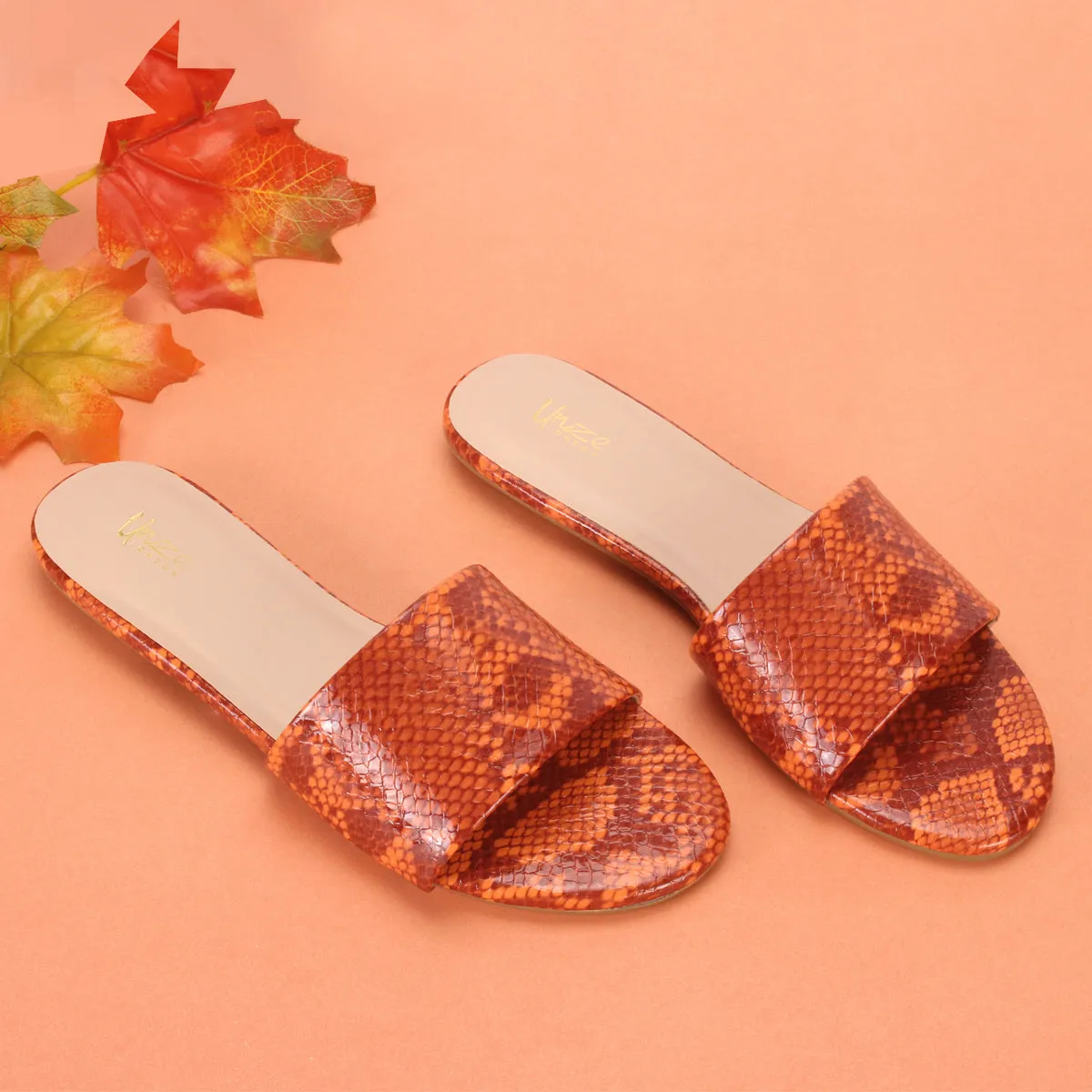 Womens "ORION" Flat Summer Open Toe Slippers