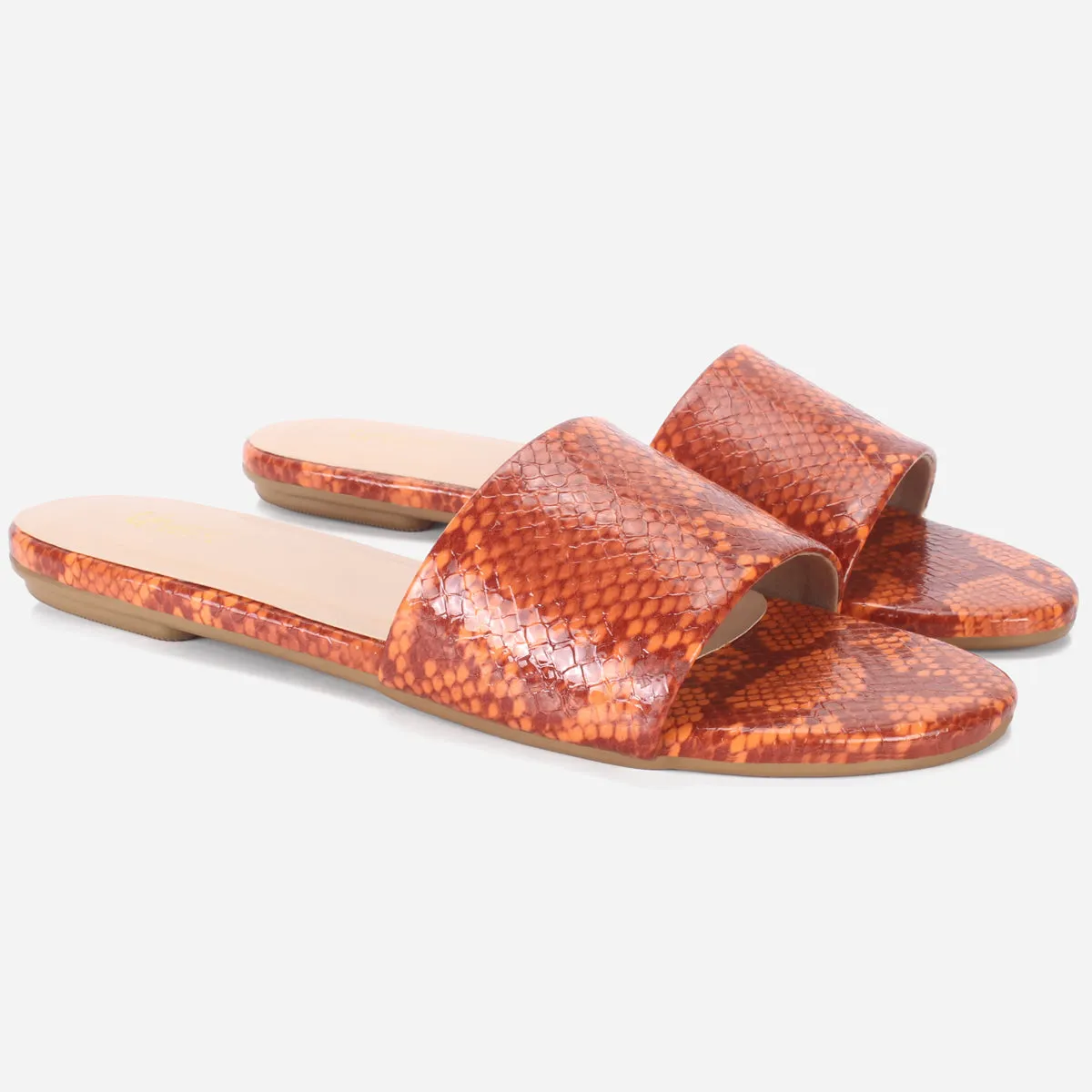 Womens "ORION" Flat Summer Open Toe Slippers