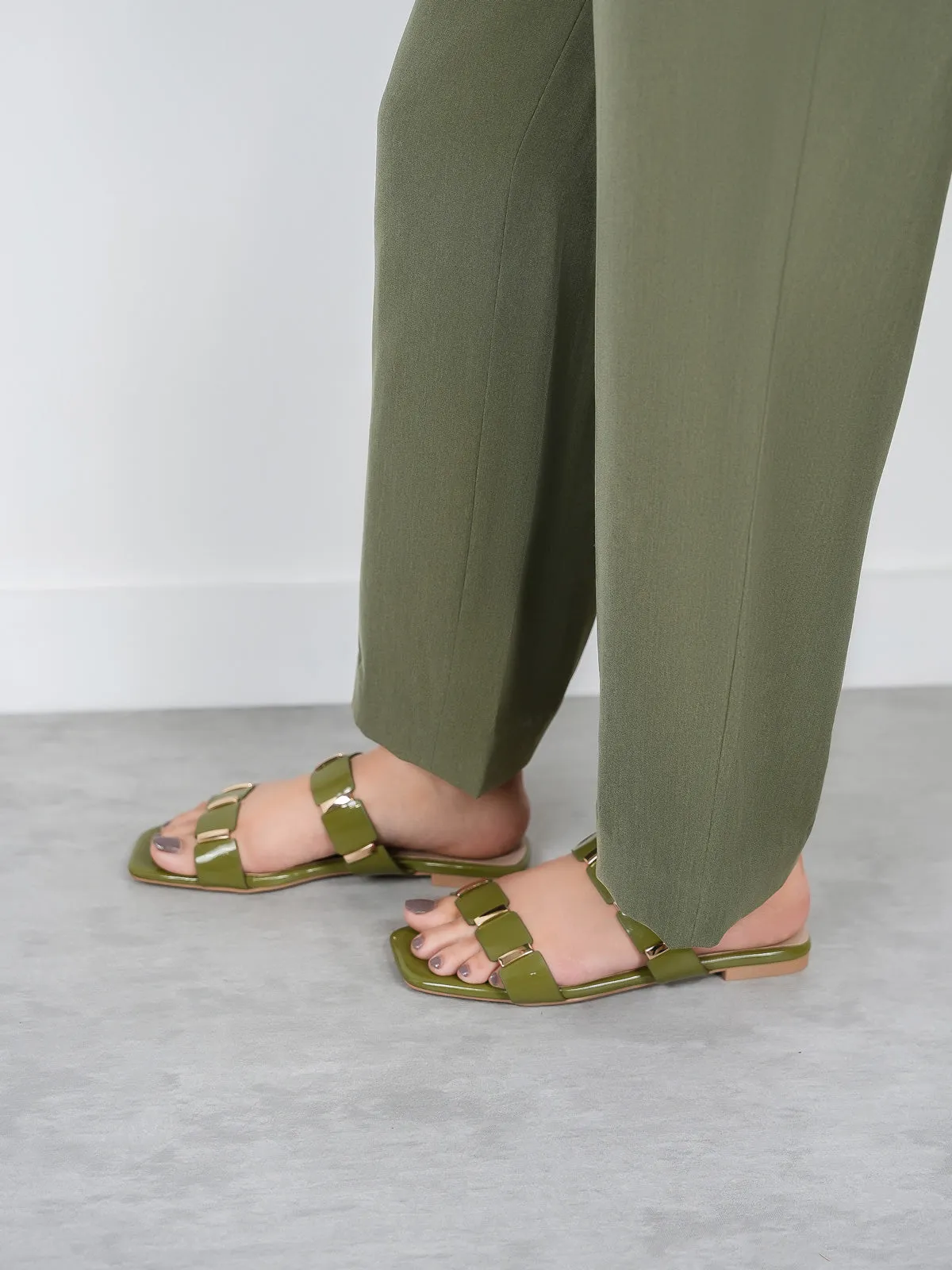 Women's "OSCAR" Flat Summer Open-Toe Slippers