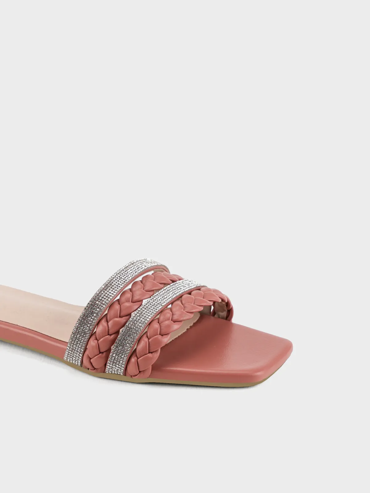 Womens "STEPCHIC" Flat Casual Slippers