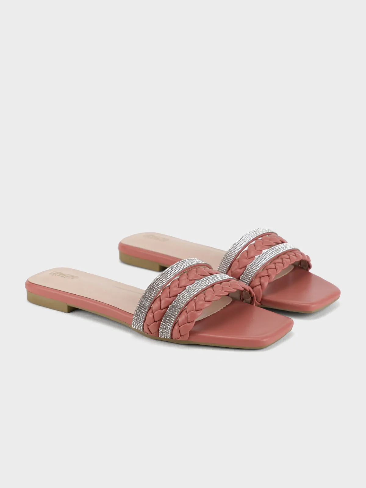 Womens "STEPCHIC" Flat Casual Slippers