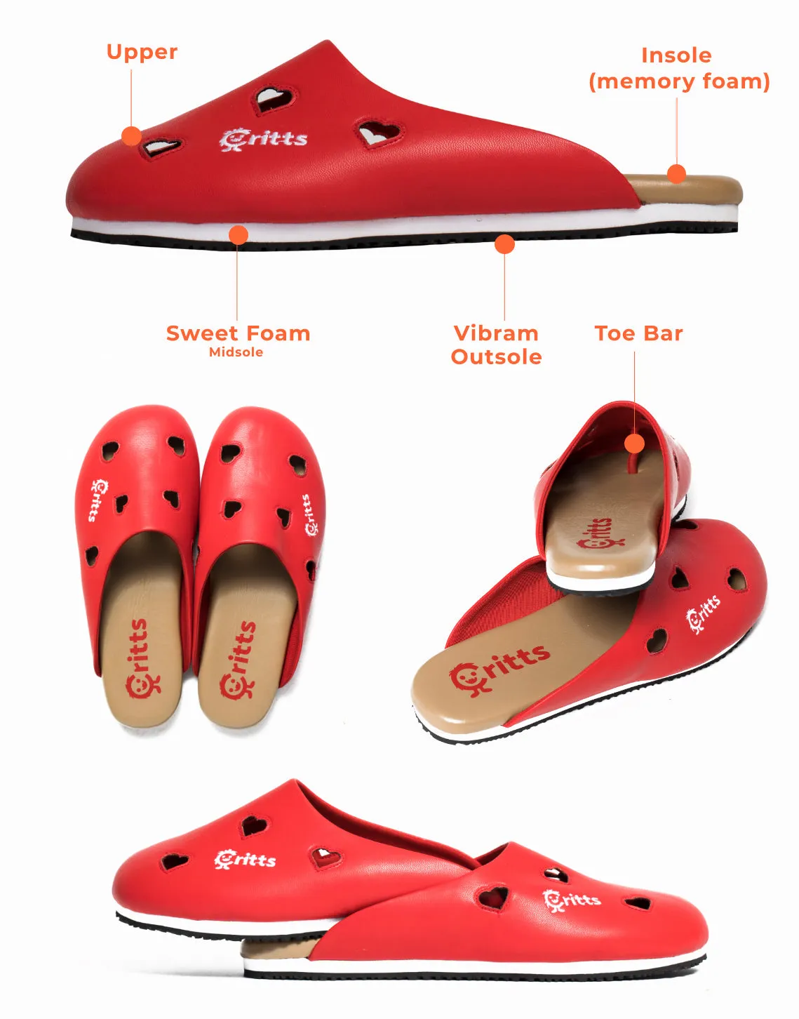 Women's Red Hearts