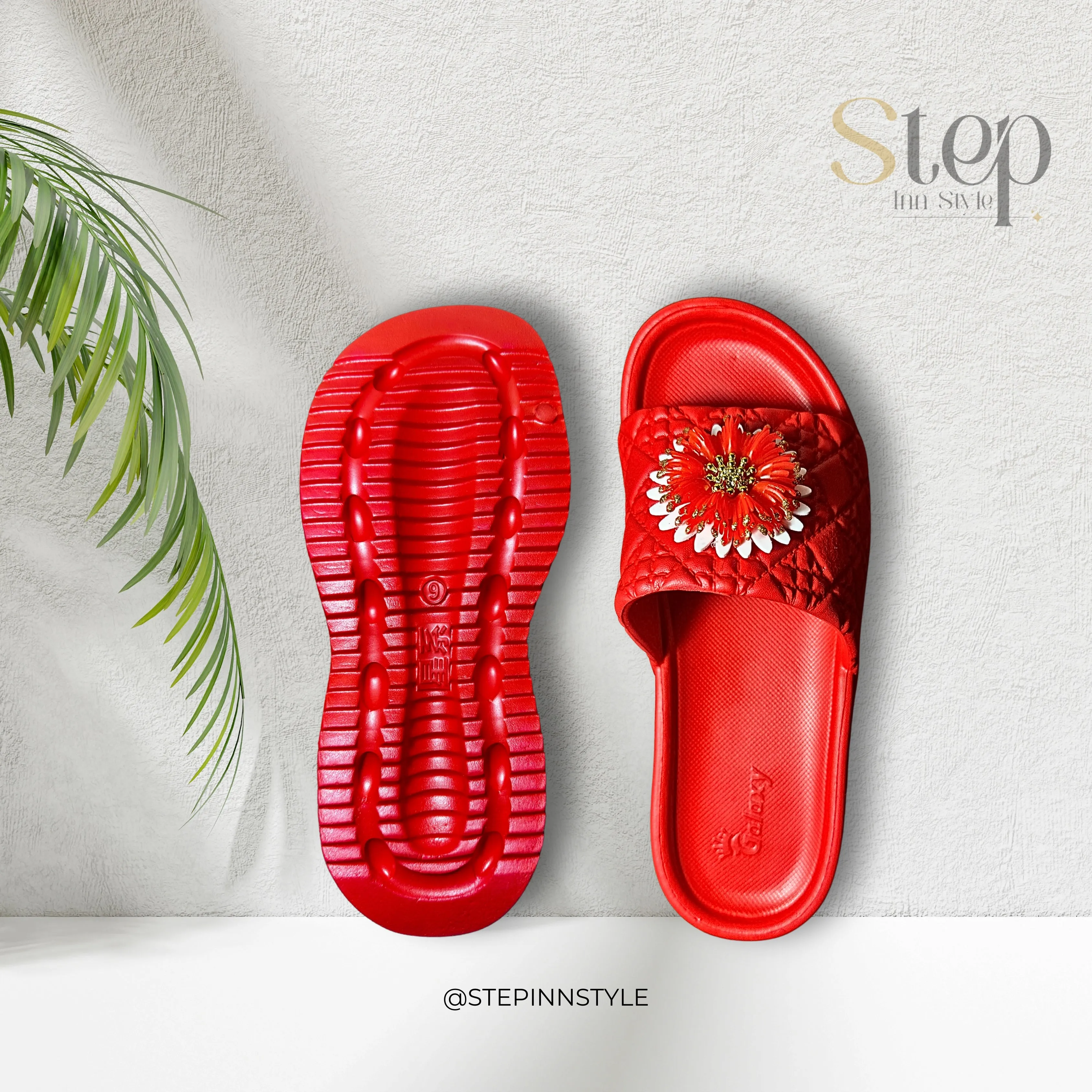 Women's Stylish EVR Material Slippers with Woven Design