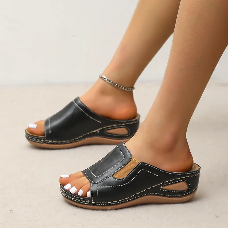 Women's summer beach open toe slippers
