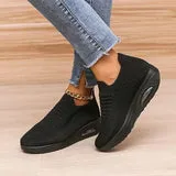 Women’s Trendy Slip-On Knitted Sneakers with Air Cushion | Perfect for Everyday Wear