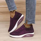 Women’s Trendy Slip-On Knitted Sneakers with Air Cushion | Perfect for Everyday Wear