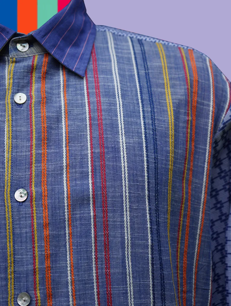 Woven Cotton Chambray Shirt