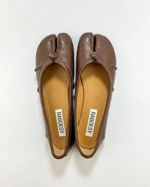 Wrinkles Tabi Ballet Flats