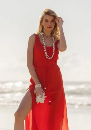 WS Island Strappy Maxi - Hibiscus
