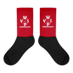 WYSP - What's Your Soul Purpose? - Ozark - Red & Black Foot Sublimated Socks
