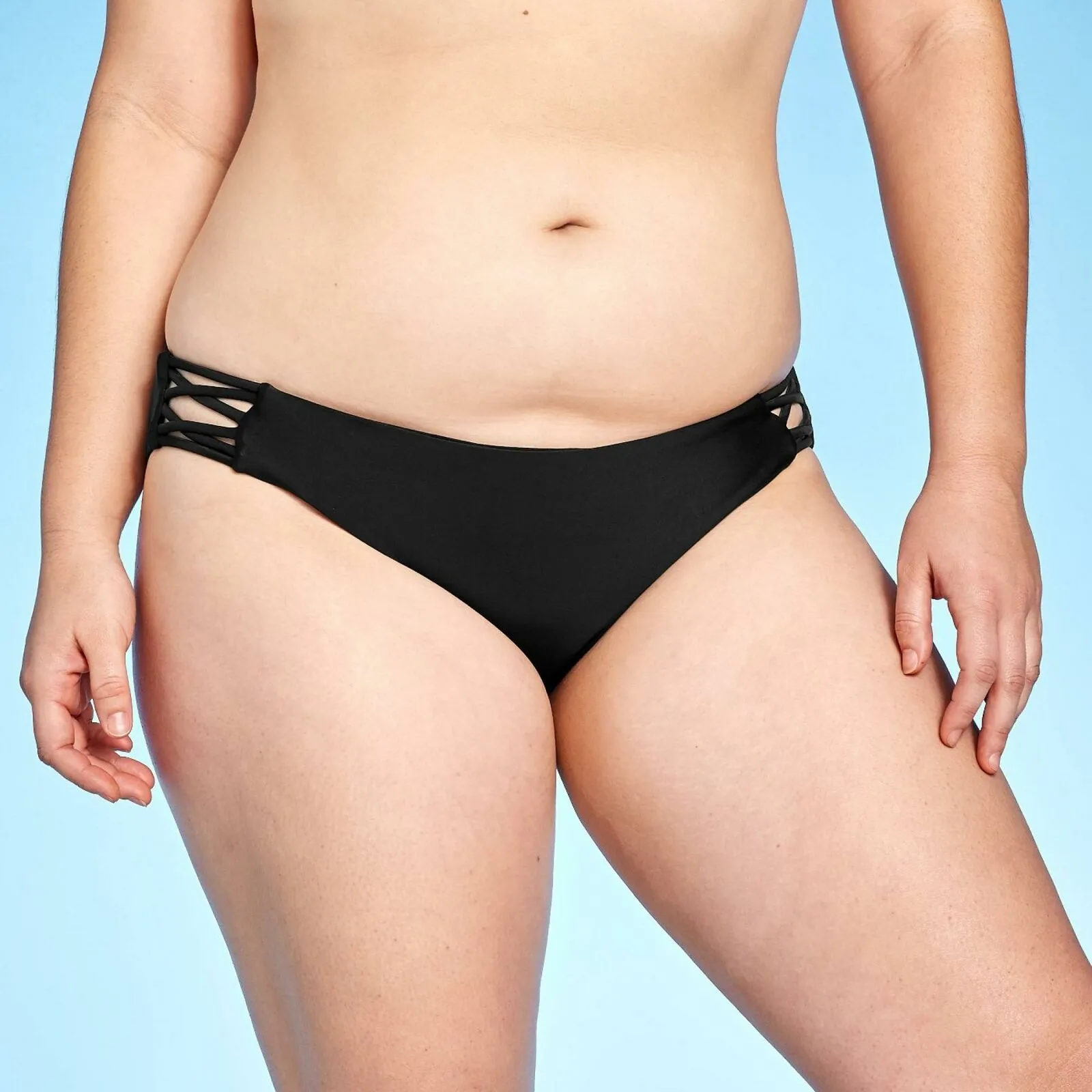 Xhilaration Women's Crisscross Strappy Cheeky Bikini Swim Bottom