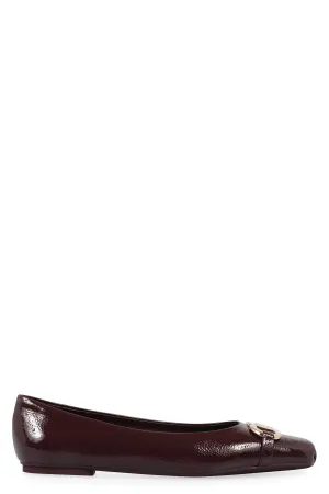 Zilu leather ballet flats